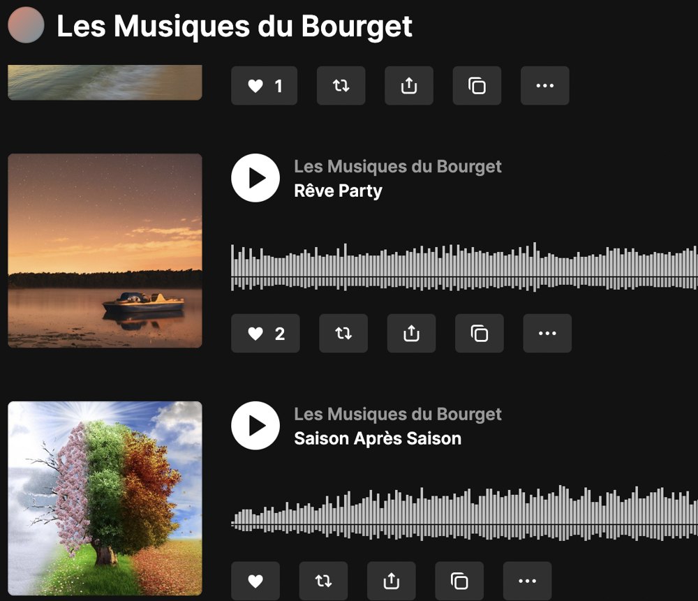 Page SoundCloud Les Musiques du Bourget